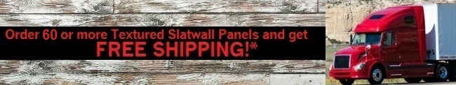 Textured Slatwall Free Shipping